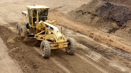 Motor grader.